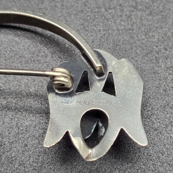 Sterling Silver Dog Brooch Beau Sterling Hound Dog Lover Gift - Picture 8 of 10